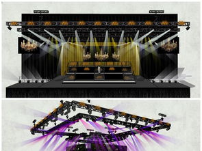 舞美艺术之巅 精品舞美背景设计与T台灯光音响的SU模型素材全解析